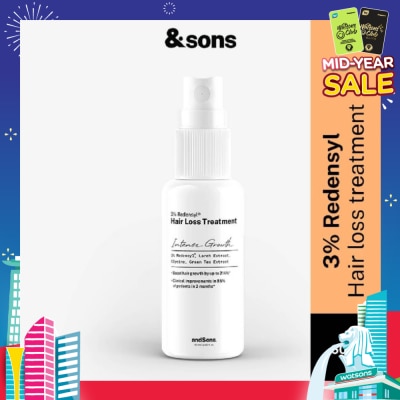 ANDSONS Hair Growth 3% Redensyl Hair Loss Treatment Serum (For Men's Hair Growth) 60ml)