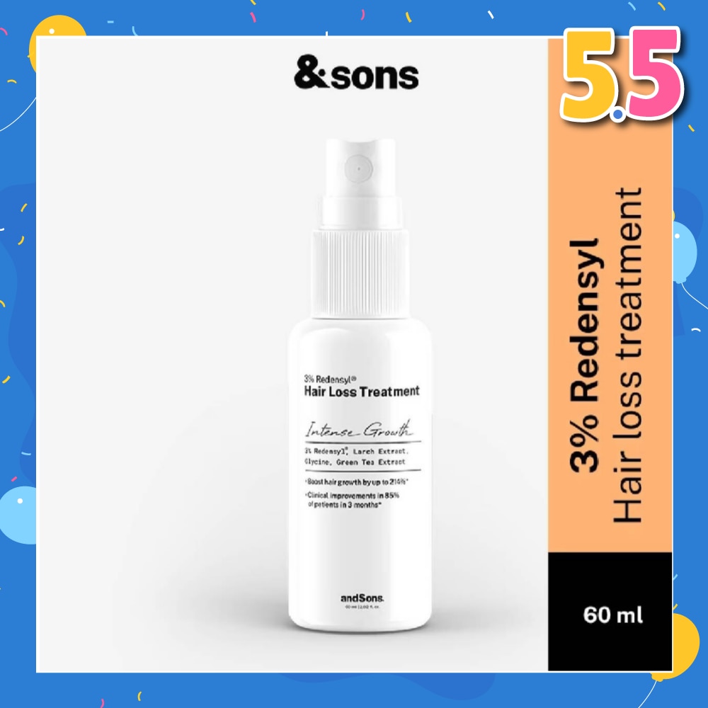 Hair Growth 3% Redensyl Hair Loss Treatment Serum (For Men's Hair Growth) 60ml)