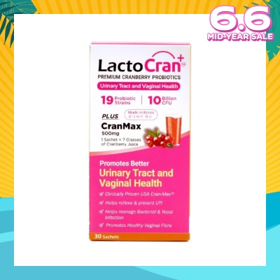 LACTOCRAN Premium Cranberry Probiotics 30s