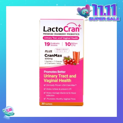 LACTOCRAN Premium Cranberry Probiotics 30s