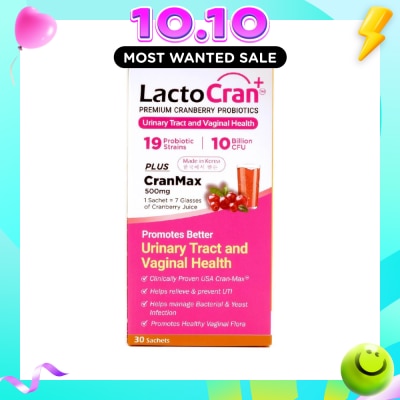LACTOCRAN Premium Cranberry Probiotics 30s image
