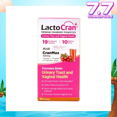 LACTOCRAN Premium Cranberry Probiotics 30s