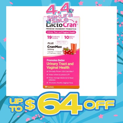 LACTOCRAN - Premium Cranberry Probiotics 30s