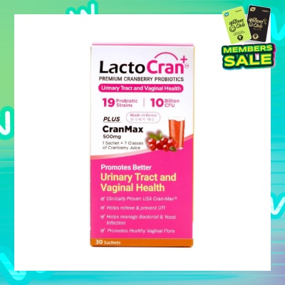 LACTOCRAN Premium Cranberry Probiotics 30s