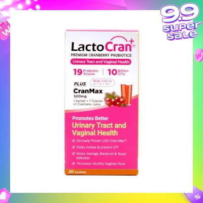 LACTOCRAN Premium Cranberry Probiotics 30s