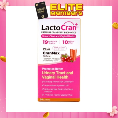 LACTOCRAN [CNY] Premium Cranberry Probiotics 30s