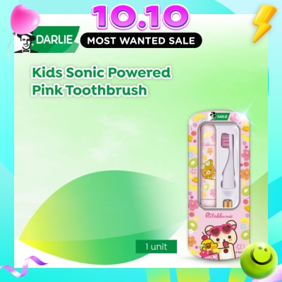 DARLIE Jolly Junior Kids Sonic Battery Electric Toothbrush Pink (For 4+ years) 1s image