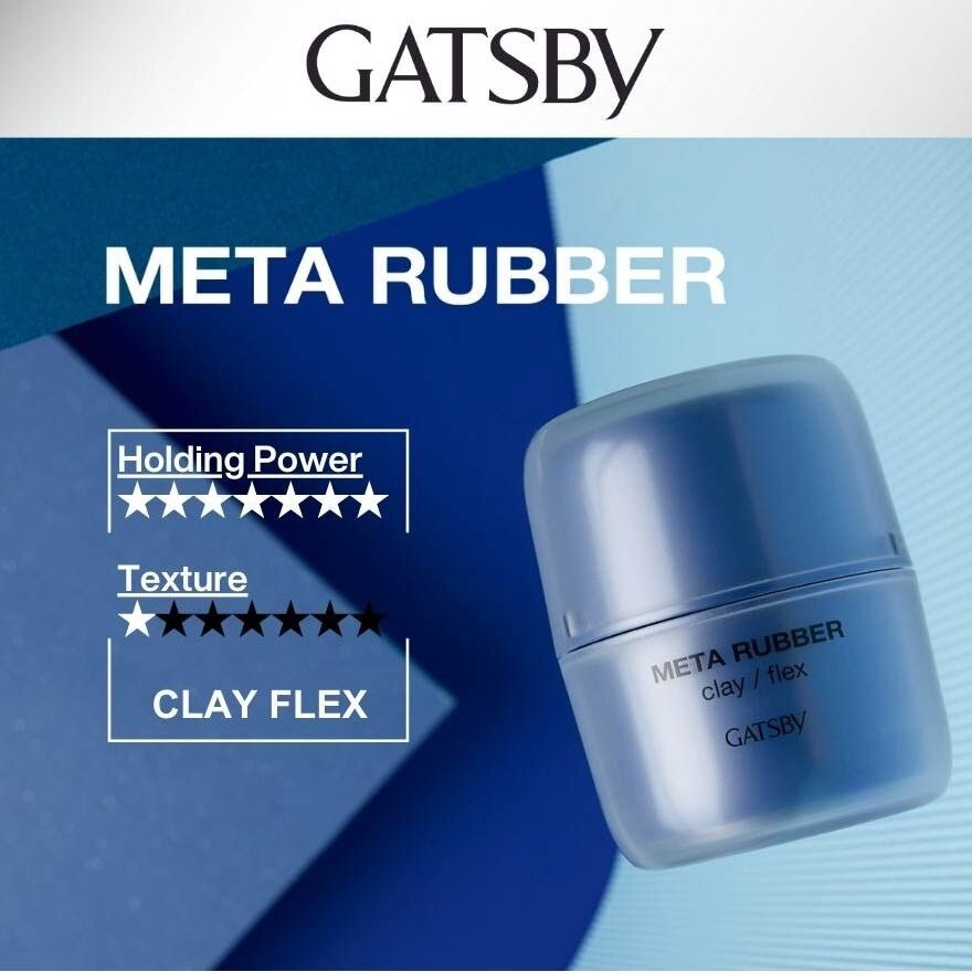 Meta Rubber Clay Flex (Creates Long Lasting Volume To Your Hair With Its High Holding Power And Matte Texture) 65g