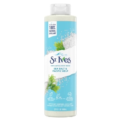 ST IVES - Exfoliating Body Wash Sea Salt And Pacific Kelp (100% Natural Exfoliating Walnut Shell, Sea Salt And Kelp Extracts) 650ml