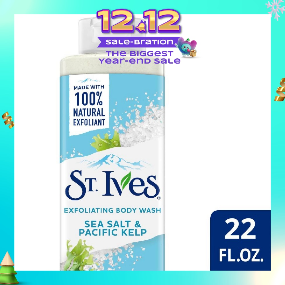 Exfoliating Body Wash Sea Salt And Pacific Kelp (100% Natural Exfoliating Walnut Shell, Sea Salt And Kelp Extracts) 650ml