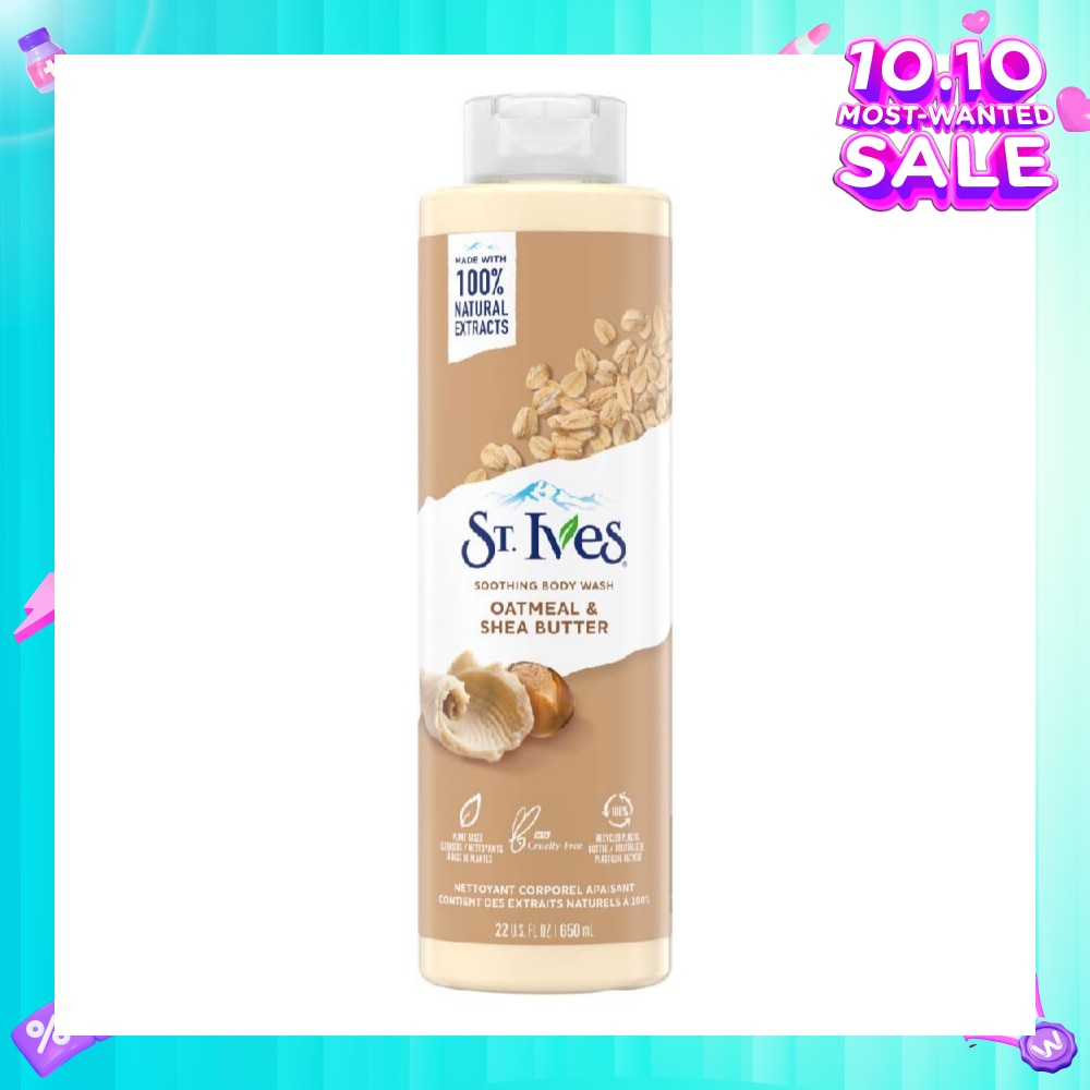 Soothing Body Wash Oatmeal And Shea Butter (100% Natural Oatmeal And Shea Butter Extracts) 650ml