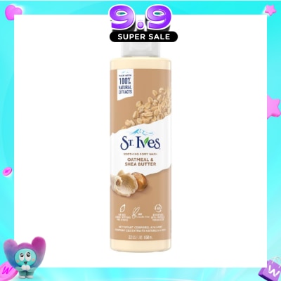 ST IVES - Soothing Body Wash Oatmeal And Shea Butter (100% Natural Oatmeal And Shea Butter Extracts) 650ml image