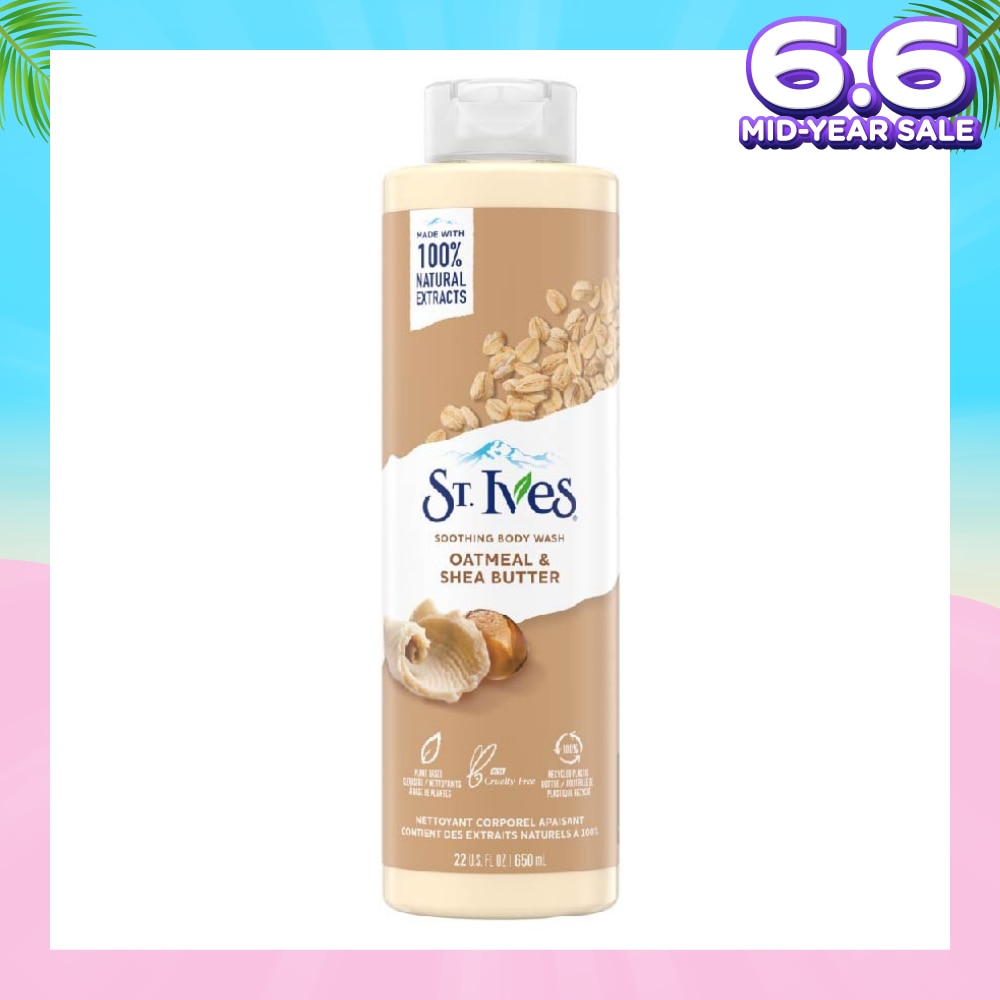 Soothing Body Wash Oatmeal And Shea Butter (100% Natural Oatmeal And Shea Butter Extracts) 650ml