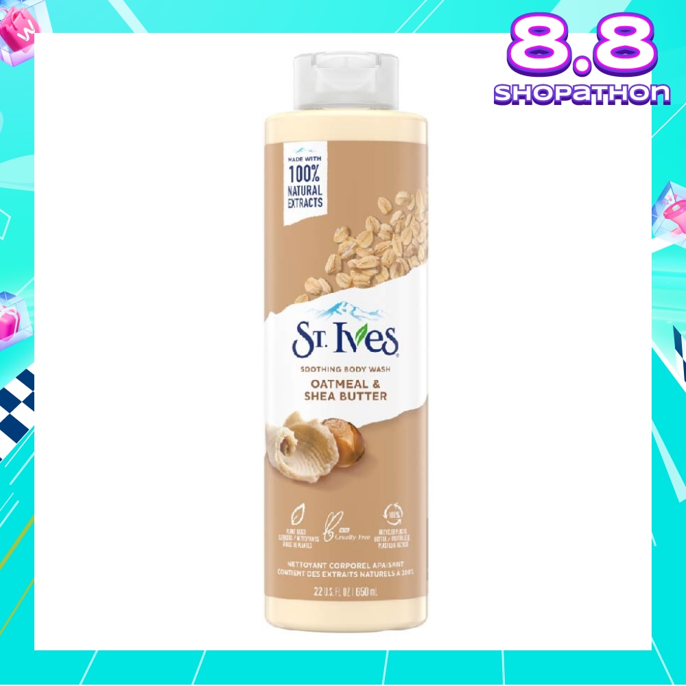 Soothing Body Wash Oatmeal And Shea Butter (100% Natural Oatmeal And Shea Butter Extracts) 650ml