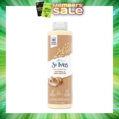 ST IVES - Soothing Body Wash Oatmeal And Shea Butter (100% Natural Oatmeal And Shea Butter Extracts) 650ml