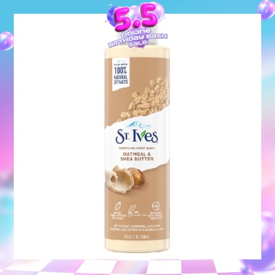 ST IVES - Soothing Body Wash Oatmeal And Shea Butter (100% Natural Oatmeal And Shea Butter Extracts) 650ml