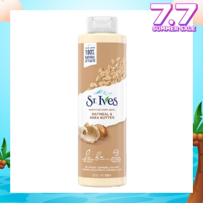 ST IVES Soothing Body Wash Oatmeal And Shea Butter (100% Natural Oatmeal And Shea Butter Extracts) 650ml