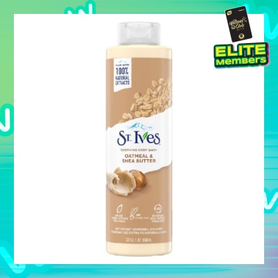 ST IVES Soothing Body Wash Oatmeal And Shea Butter (100% Natural Oatmeal And Shea Butter Extracts) 650ml