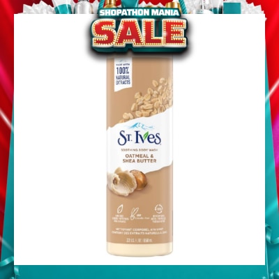 ST IVES - Soothing Body Wash Oatmeal And Shea Butter (100% Natural Oatmeal And Shea Butter Extracts) 650ml