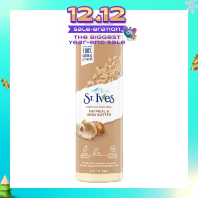 ST IVES Soothing Body Wash Oatmeal And Shea Butter (100% Natural Oatmeal And Shea Butter Extracts) 650ml