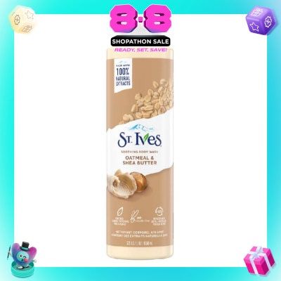 ST IVES - Soothing Body Wash Oatmeal And Shea Butter (100% Natural Oatmeal And Shea Butter Extracts) 650ml