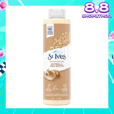 ST IVES Soothing Body Wash Oatmeal And Shea Butter (100% Natural Oatmeal And Shea Butter Extracts) 650ml