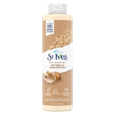 ST IVES Soothing Body Wash Oatmeal And Shea Butter (100% Natural Oatmeal And Shea Butter Extracts) 650ml