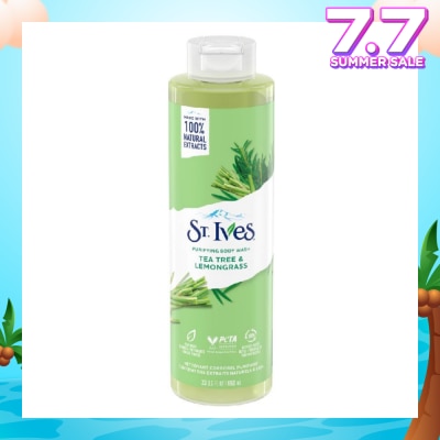 ST IVES Purifying Body Wash Tea Tree And Lemongrass (100% Natural Tea Tree And Lemongrass Extracts) 650ml