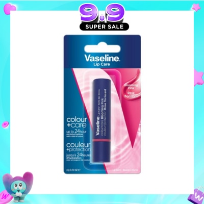 VASELINE - Lip Care Colour And Care Blooming Pink (24 Hrs Of Moisturization And A Hint Of Natural Colour With Manuka Honey) 3g image