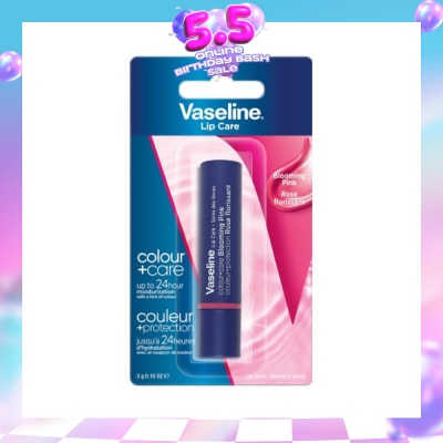 VASELINE - Lip Care Colour And Care Blooming Pink (24 Hrs Of Moisturization And A Hint Of Natural Colour With Manuka Honey) 3g