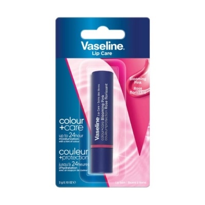 VASELINE Lip Care Colour And Care Blooming Pink (24 Hrs Of Moisturization And A Hint Of Natural Colour With Manuka Honey) 3g