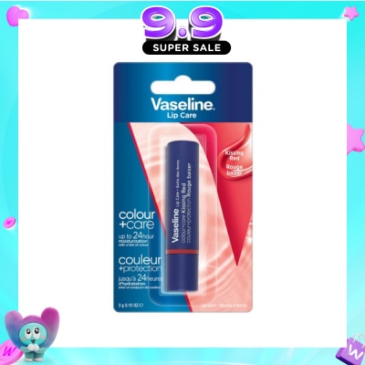 VASELINE - Lip Care Colour And Care Kissing Red (24Hrs Of Moisturization And A Hint Of Natural Colour With Manuka Honey) 3g image