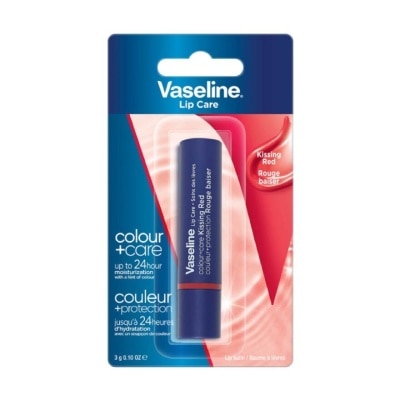 VASELINE Lip Care Colour And Care Kissing Red (24Hrs Of Moisturization And A Hint Of Natural Colour With Manuka Honey) 3g