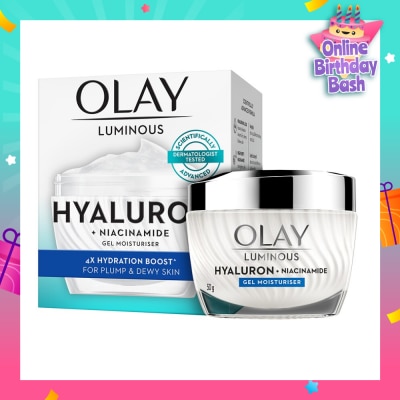 OLAY Lum Hyaluronic Moisturizer 50g (Expiry: Feb`2026)