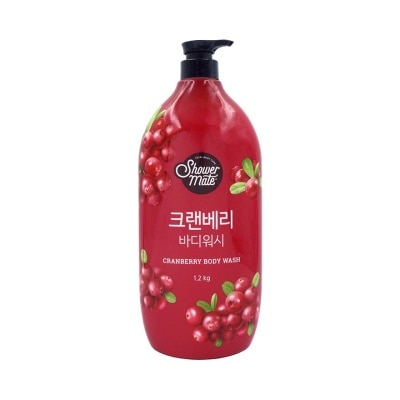 SHOWERMATE Cranberry Body Wash (Long Lasting Scent, Clean And Moist Skin With Rich And Creamy Foam) 1.2Kg