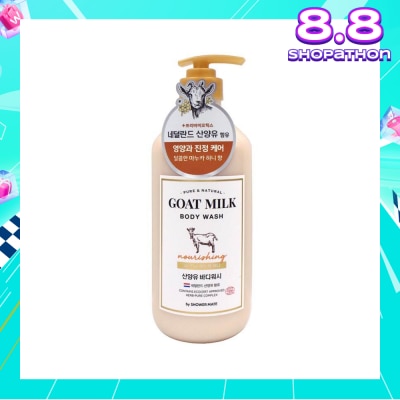 SHOWERMATE Goat Milk Body Wash (Moisturizing, Soothing Capacity And Nourishing Manuka Honey That Helps Keep Skin Healthy) 800ml