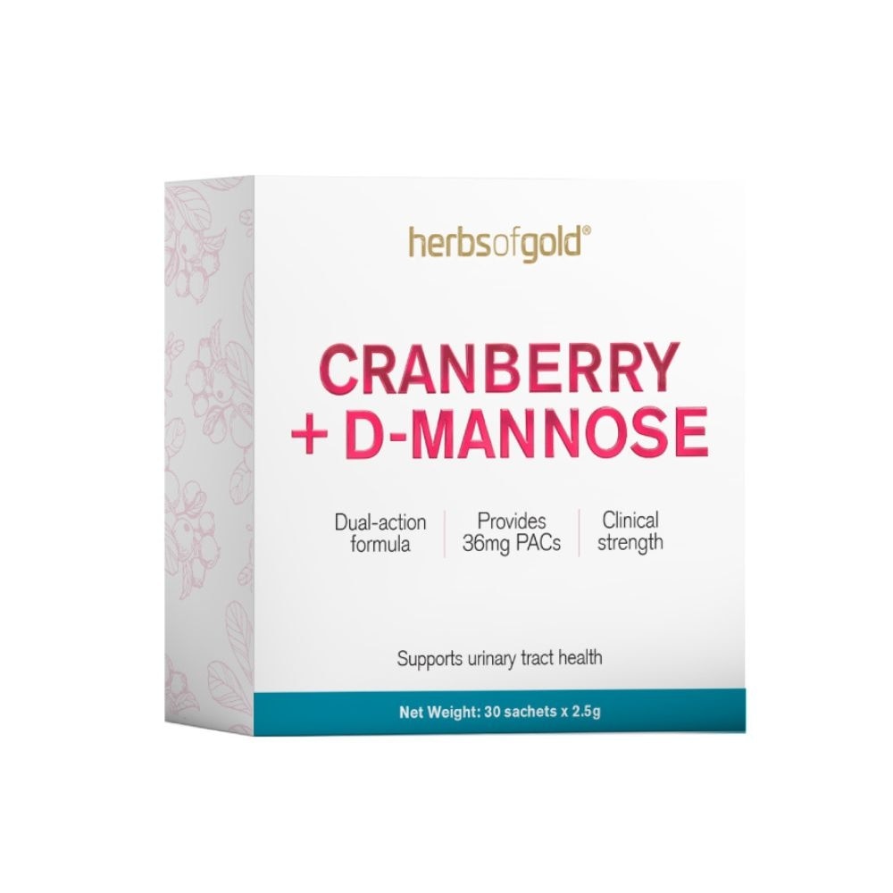 Cranberry+D-Mannose Fast-Melt Powder Sachets for Urinary Tract Health 30s x 2.5g