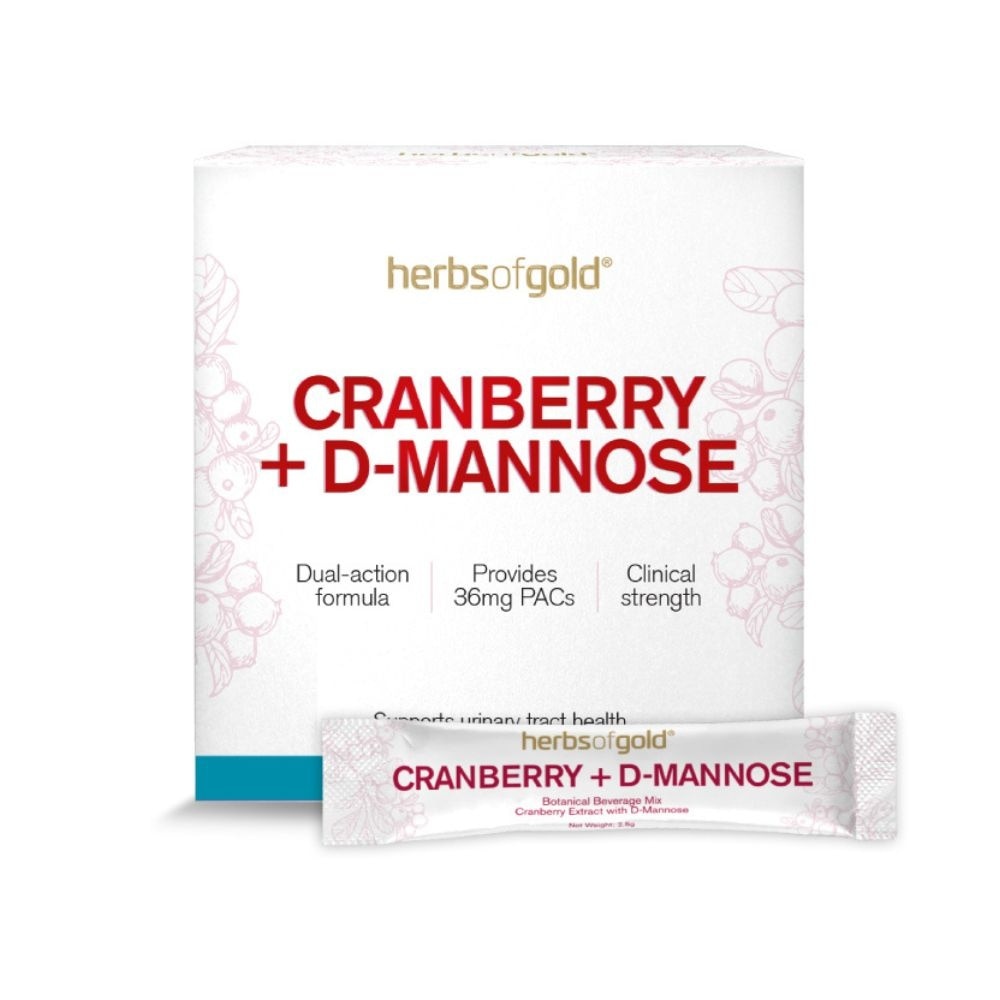 Cranberry+D-Mannose Fast-Melt Powder Sachets for Urinary Tract Health 30s x 2.5g