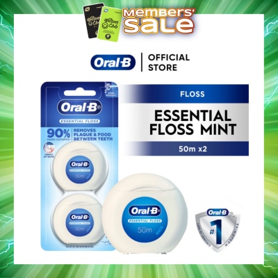 ORAL-B - Essential Clean Dental Floss 50m x 2s
