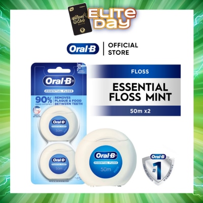 ORAL-B - Essential Clean Dental Floss 50m x 2s