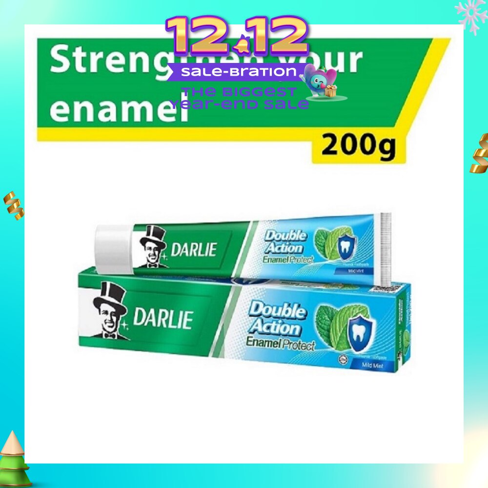 Double Action Enamel Protect Toothpaste Mild Mint (Strengthen Your Enamel) 200g