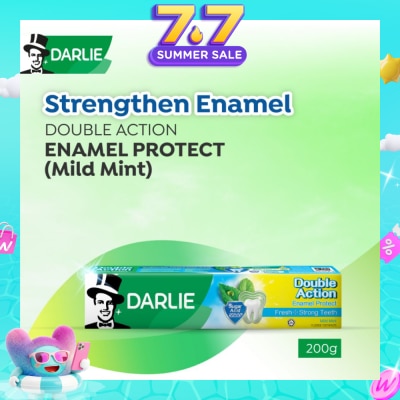 DARLIE - Double Action Enamel Protect Freshness Toothpaste Mild Mint  200g&nbsp;(Expiry: May`2027)