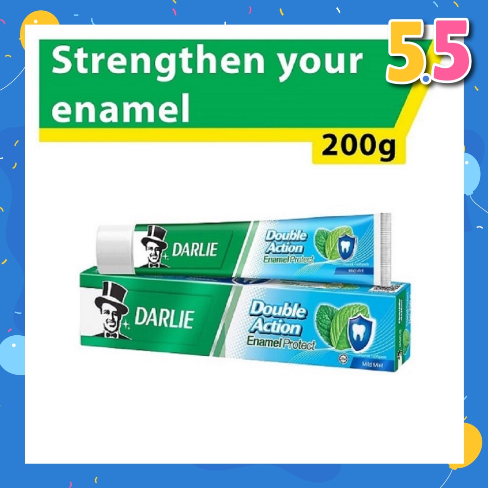 Double Action Enamel Protect Toothpaste Mild Mint (Strengthen Your Enamel) 200g