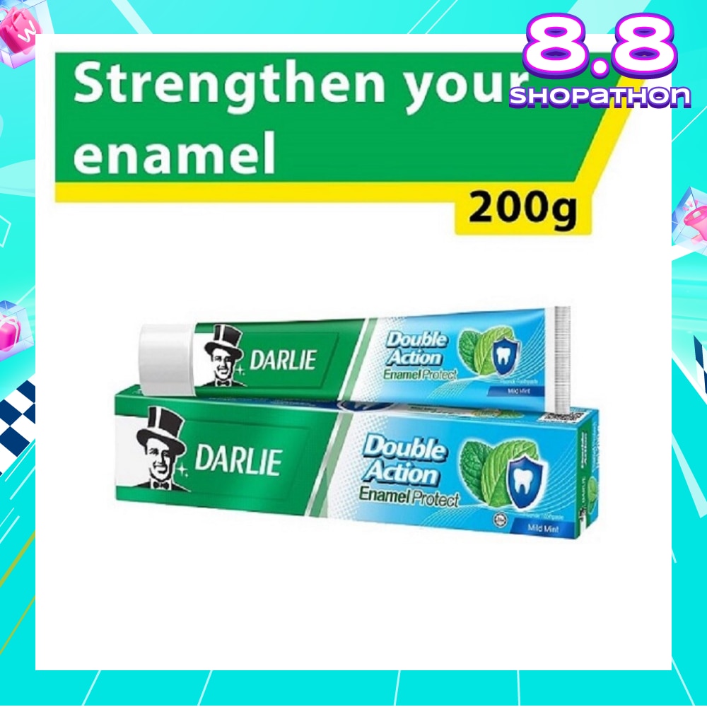 Double Action Enamel Protect Toothpaste Mild Mint (Strengthen Your Enamel) 200g
