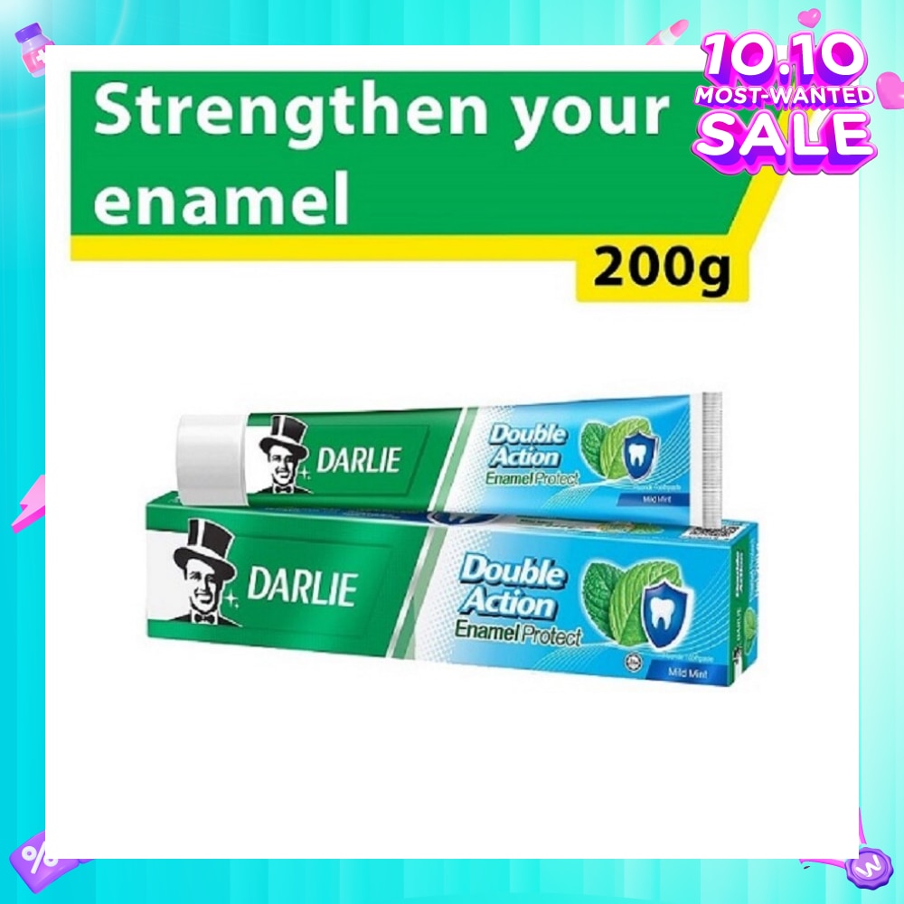 Double Action Enamel Protect Toothpaste Mild Mint (Strengthen Your Enamel) 200g