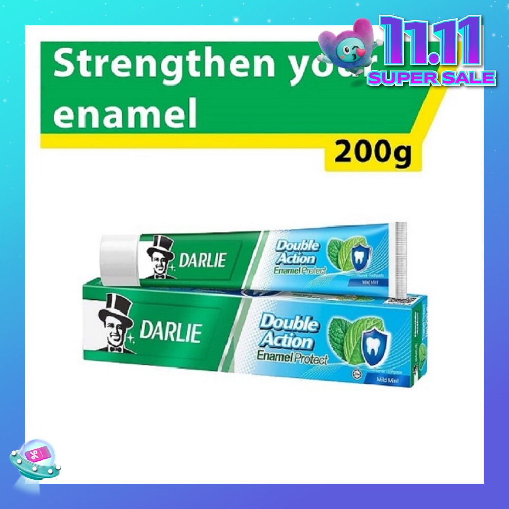 Double Action Enamel Protect Toothpaste Mild Mint (Strengthen Your Enamel) 200g