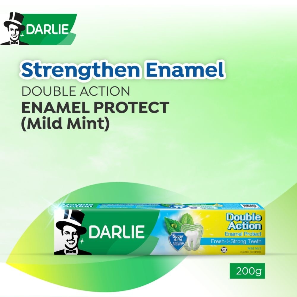 Double Action Enamel Protect Freshness Toothpaste Mild Mint 200g