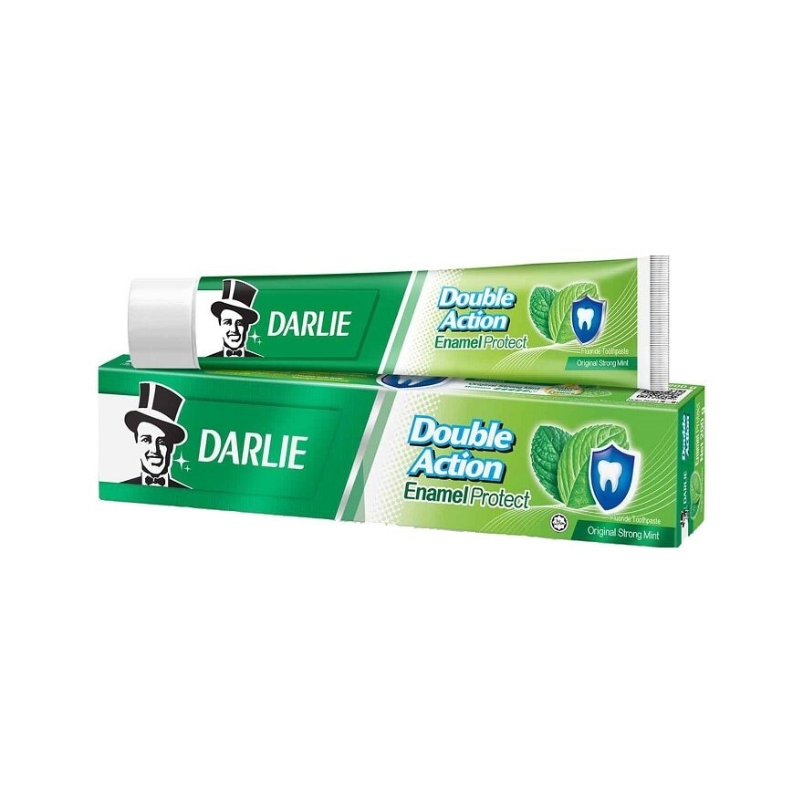 Double Action Enamel Protect Toothpaste Original Strong Mint (Strengthen Your Enamel) 200g