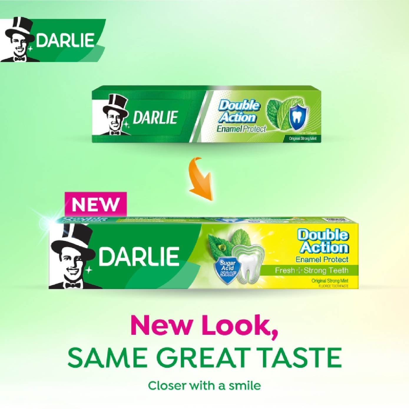 Double Action Enamel Protect Toothpaste Original Strong Mint (Strengthen Your Enamel) 200g