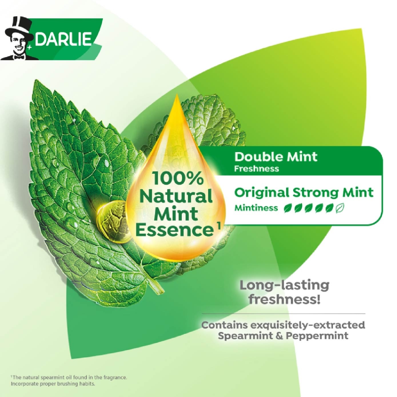Double Action Enamel Protect Toothpaste Original Strong Mint (Strengthen Your Enamel) 200g